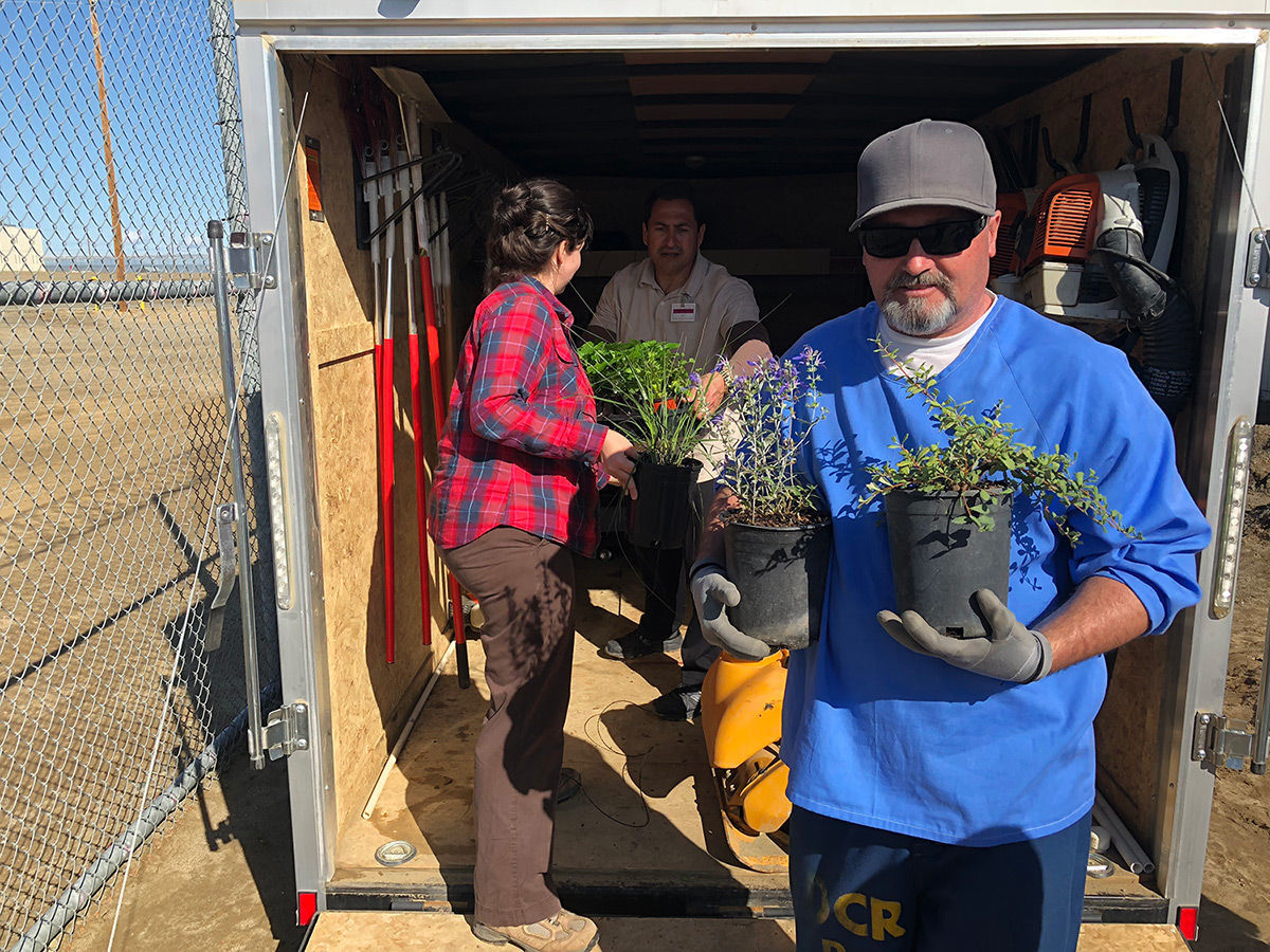 Avenal State Prison garden